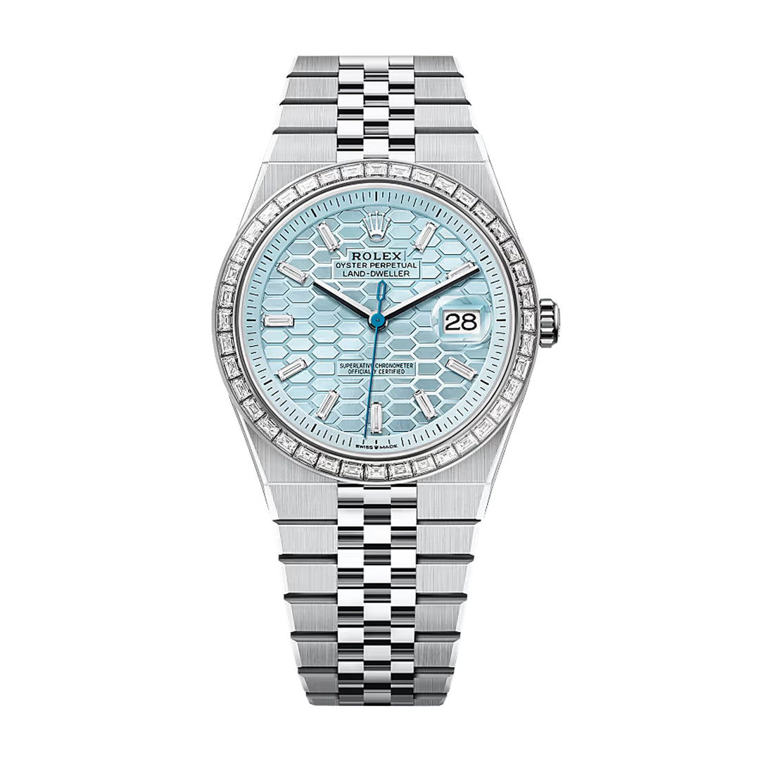 Land-Dweller Oyster, 40 mm, platinum and diamonds Reference 127386TBR