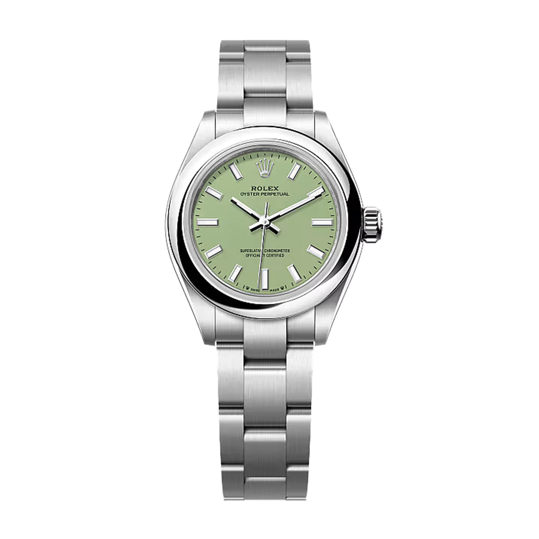 Oyster Perpetual 28mm Oystersteel Pistachio Dial / Ref. 276200