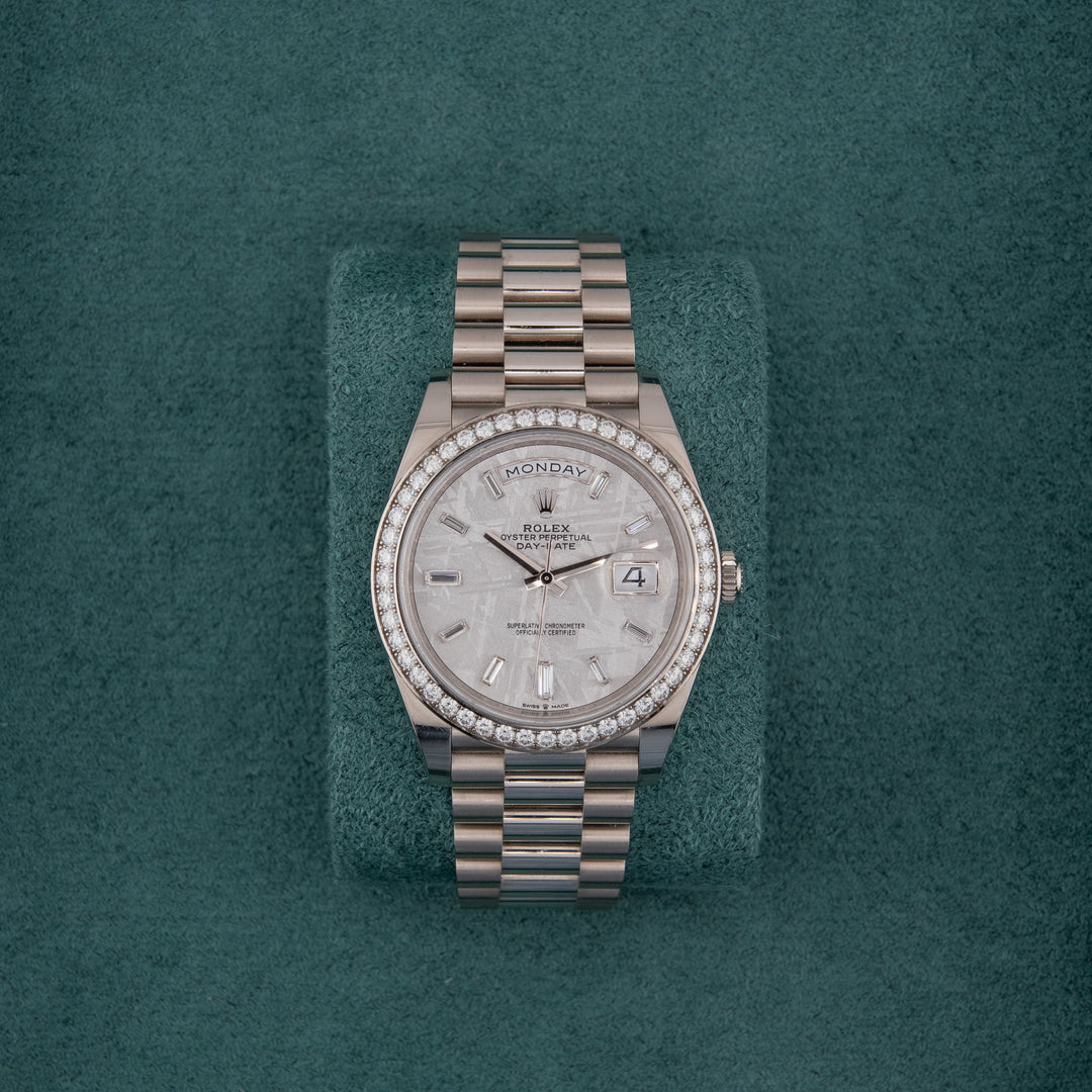 Rolex Day-Date 40mm in 18k white gold Ref. 228349RBR