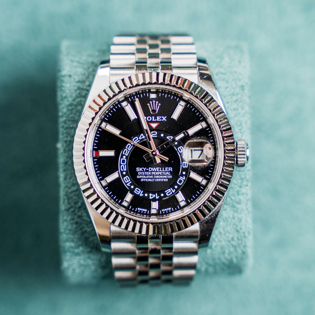 Rolex Sky-Dweller 42mm Steel White Gold Black Dial Jubilee Ref. 326934 | 2023